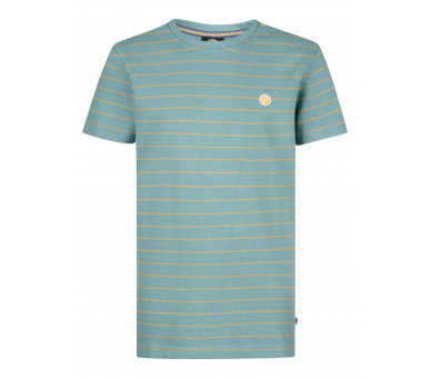 PETROL : T-shirt à fines rayures