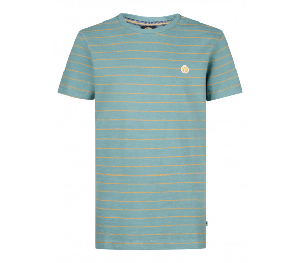 PETROL : T-shirt à fines rayures