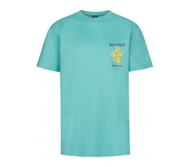 PETROL : Boys T-Shirt SS Classic Print Aqua Green