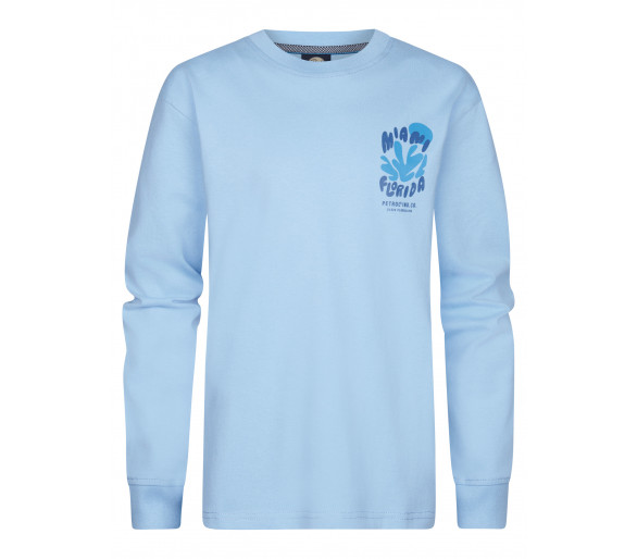 PETROL : Boys T-Shirt LS Round Neck Cool Blue