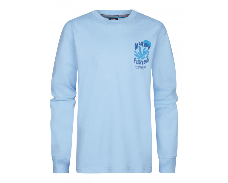 PETROL : Boys T-Shirt LS Round Neck Cool Blue