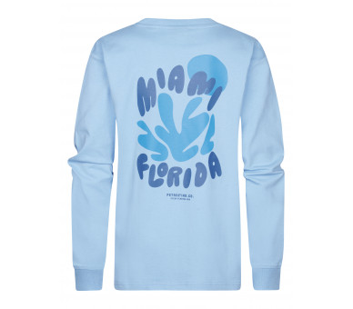 PETROL : Boys T-Shirt LS Round Neck Cool Blue
