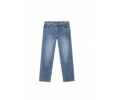 SOMEONE : Rechte jeansbroek met steekzakken