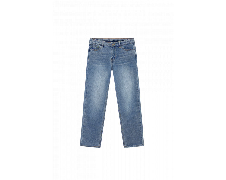 SOMEONE : Rechte jeansbroek met steekzakken