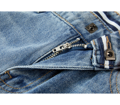 SOMEONE : Rechte jeansbroek met steekzakken