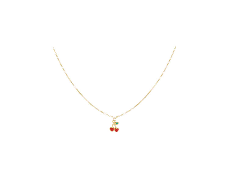 Ketting cherry love - Goud kleur Ketting cherry love - Goud kleur