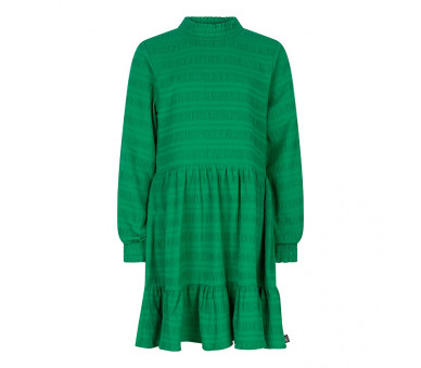 INDIAN BLUE : Dress LS Seersucker Grass Green