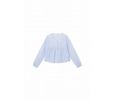 SOMEONE : Blouse van gesmokte stof