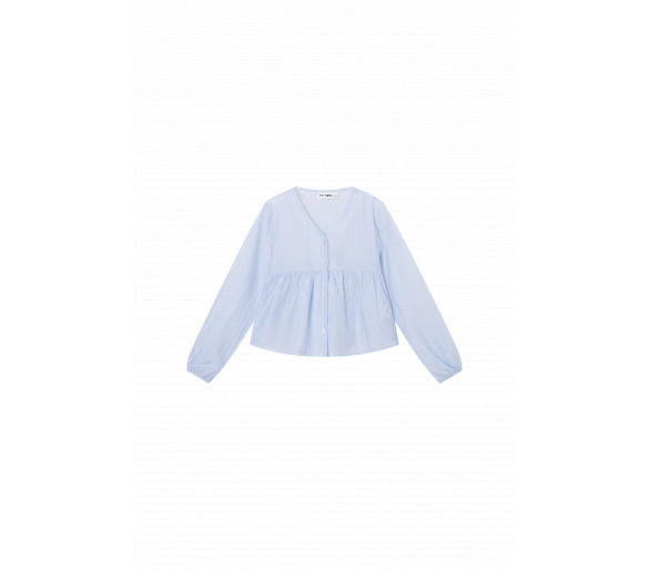 SOMEONE : Blouse van gesmokte stof