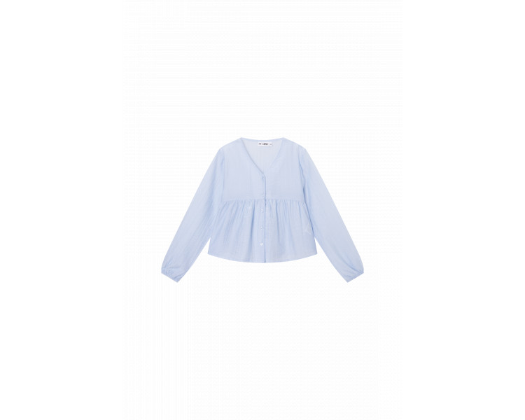 SOMEONE : Blouse van gesmokte stof