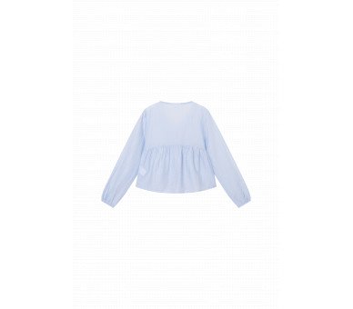SOMEONE : Blouse van gesmokte stof
