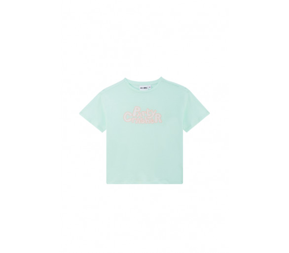 SOMEONE : T-shirt met "party crasher" print