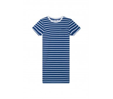 SOMEONE : Robe à rayures écrues