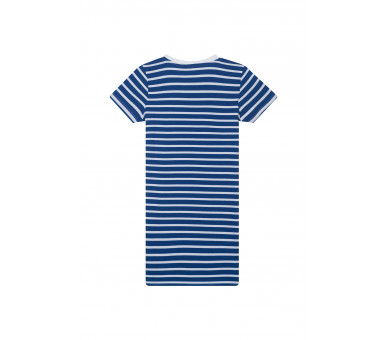 SOMEONE : Robe à rayures écrues