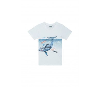 SOMEONE : T-shirt met walvisprint