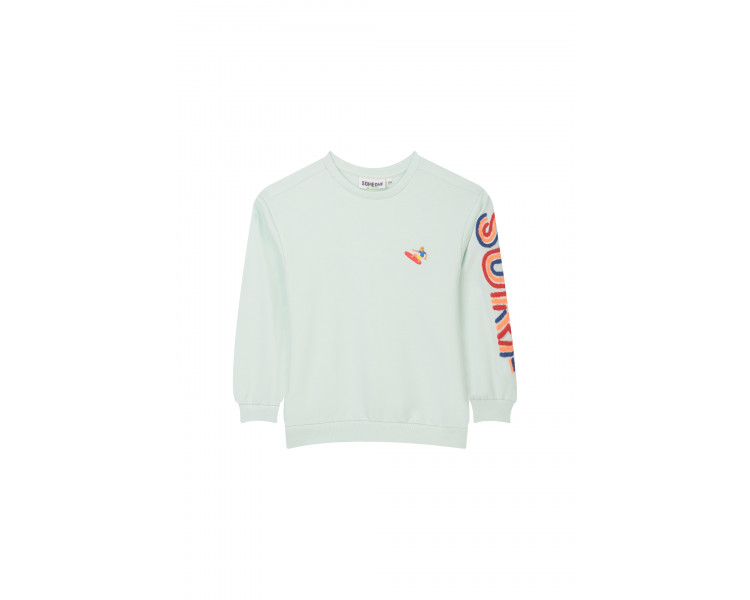 SOMEONE : Sweater met surfborduursel op de borst