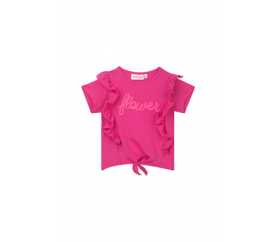 SOMEONE : T-shirt met ruches en stropdas