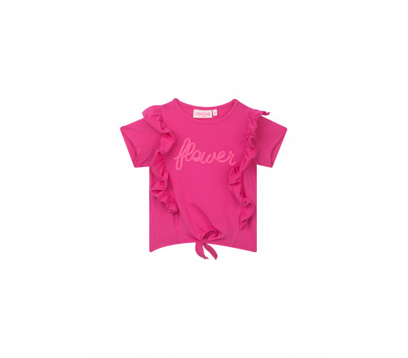 SOMEONE : T-shirt à volants avec cravate