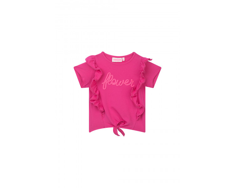 SOMEONE : T-shirt met ruches en stropdas