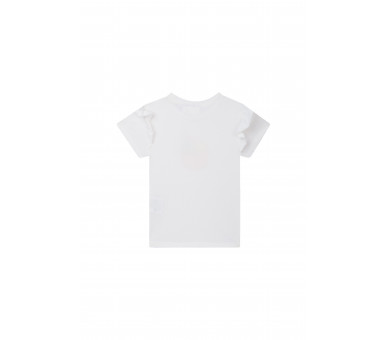 MINI REBELS : T-shirt met ijsprint en ruches