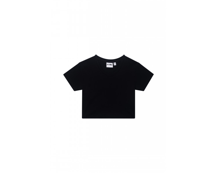 SOMEONE : Cropped t-shirt met v-hals