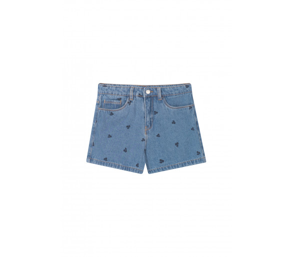 SOMEONE : Short met all-over kersenborduurwerk