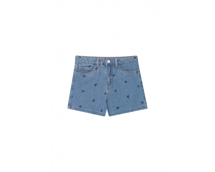 SOMEONE : Short met all-over kersenborduurwerk