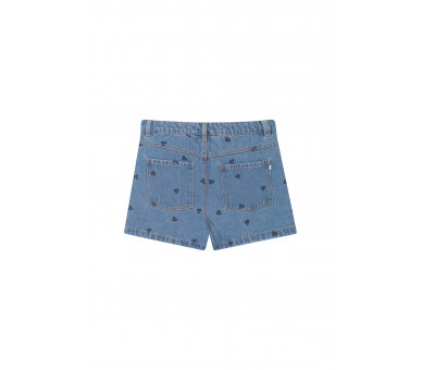 SOMEONE : Short met all-over kersenborduurwerk