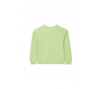 SOMEONE : sweater met gehaakte bloembadge