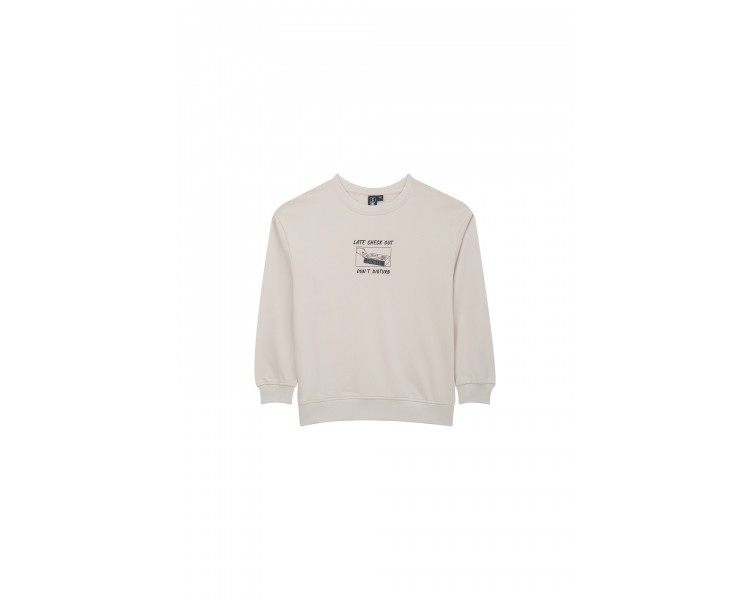 SOMEONE : sweater met rubberprint op de borst.