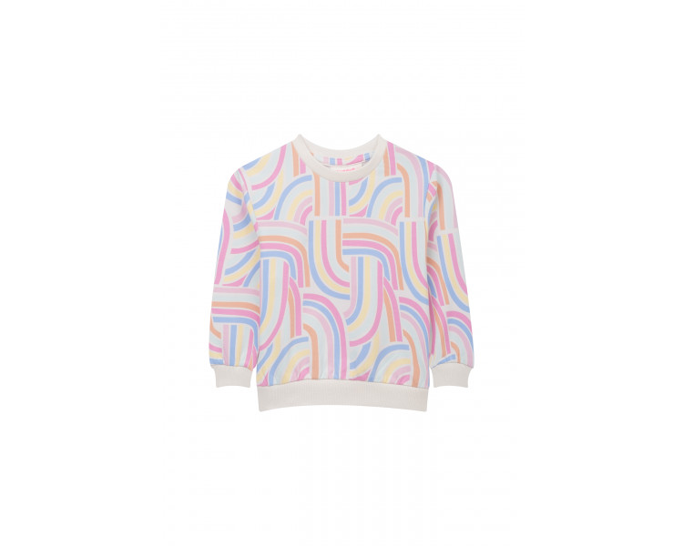 SOMEONE : Sweater met pastelkleurige all over prin