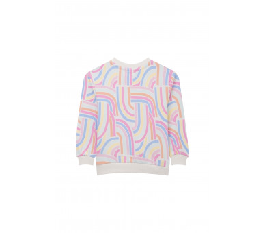 SOMEONE : Sweater met pastelkleurige all over prin