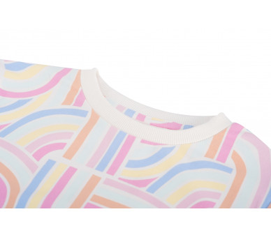 SOMEONE : Sweater met pastelkleurige all over prin