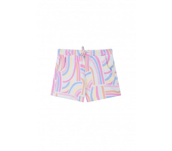 SOMEONE : Un short avec un imprimé all-over aux couleurs pastel