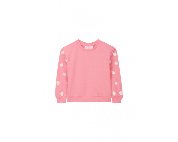 SOMEONE : Sweater met bloemenborduurwerk op mouwen