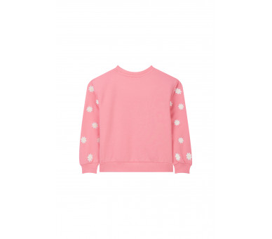 SOMEONE : Sweater met bloemenborduurwerk op mouwen