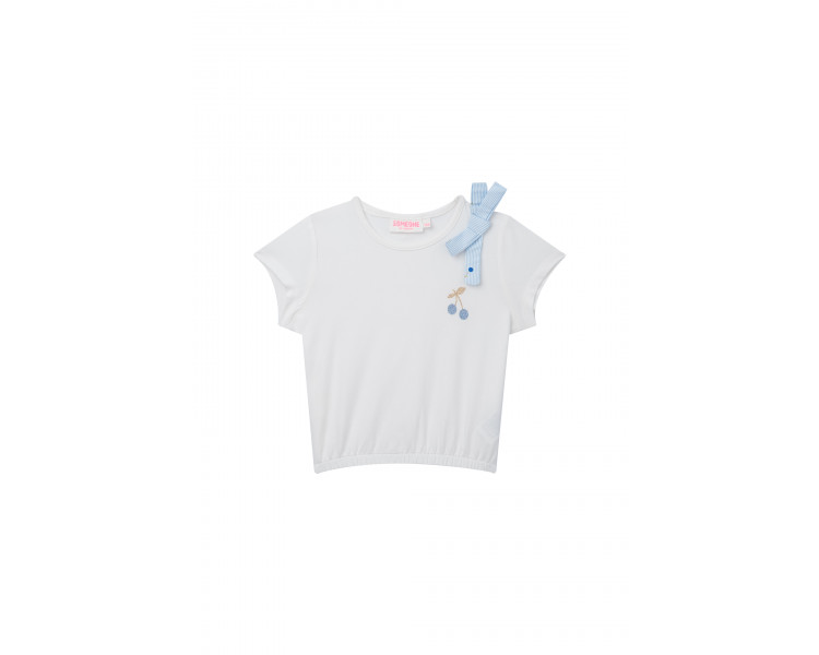 SOMEONE : T-shirt met kersenglitterprint