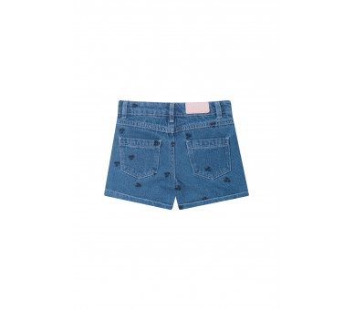 SOMEONE : Jeansshort met kersenborduurwerk