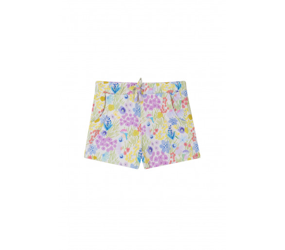 SOMEONE : Un short avec un imprimé floral intégral