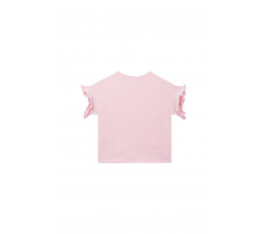SOMEONE : T-shirt met ijsjesprint met pompons
