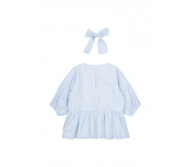 THE NEW : S_S Tee White Swan Striped