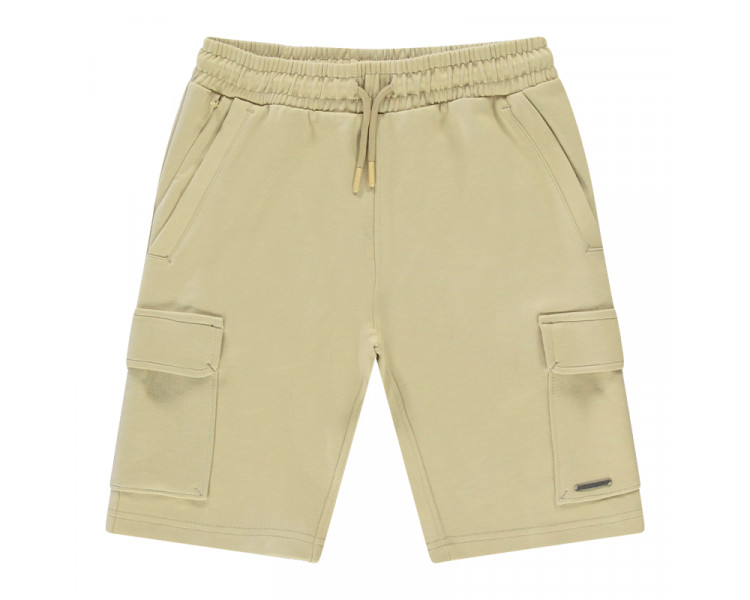 CARS : Losse cargoshort in sweat stof