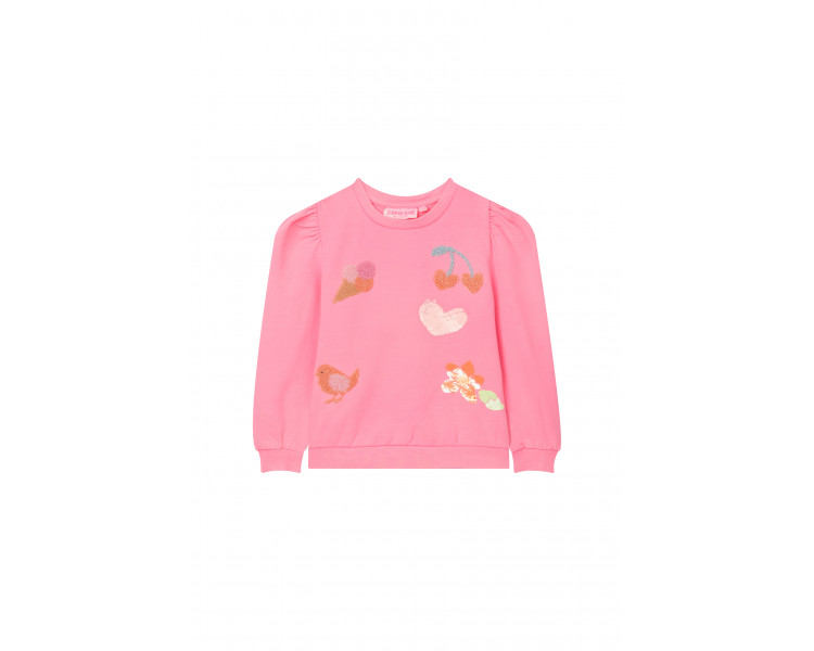 SOMEONE : Sweater met gepofte schouders en paillet