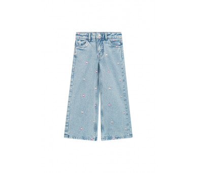 SOMEONE : Broek met bloemenborduurwerk
