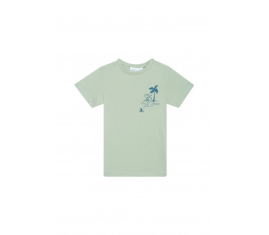 MINI REBELS : T-shirt met haaienprint op de borst