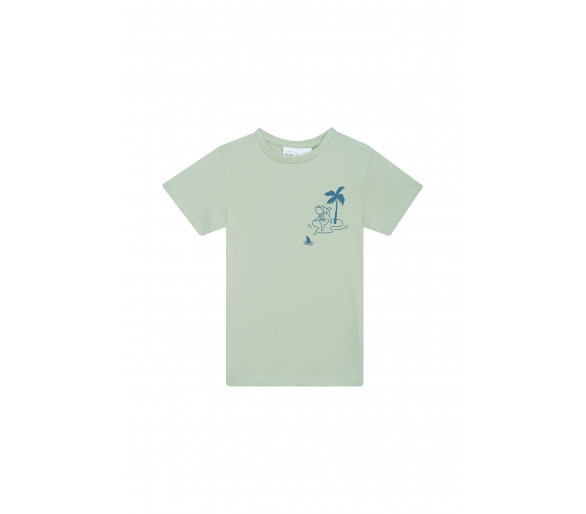 MINI REBELS : T-shirt met haaienprint op de borst