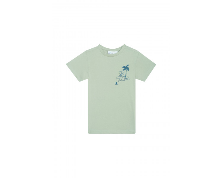 MINI REBELS : T-shirt met haaienprint op de borst