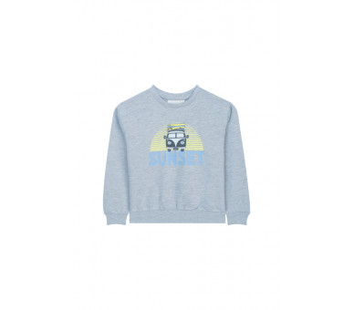 MINI REBELS : sweater met zonsondergang-van-print