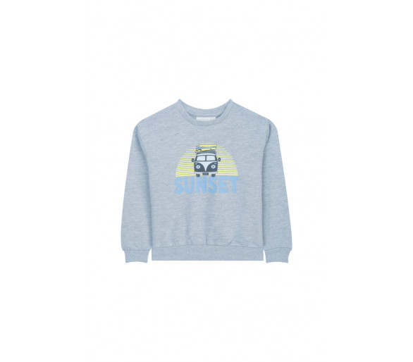 MINI REBELS : sweater met zonsondergang-van-print