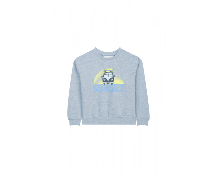 MINI REBELS : sweater met zonsondergang-van-print